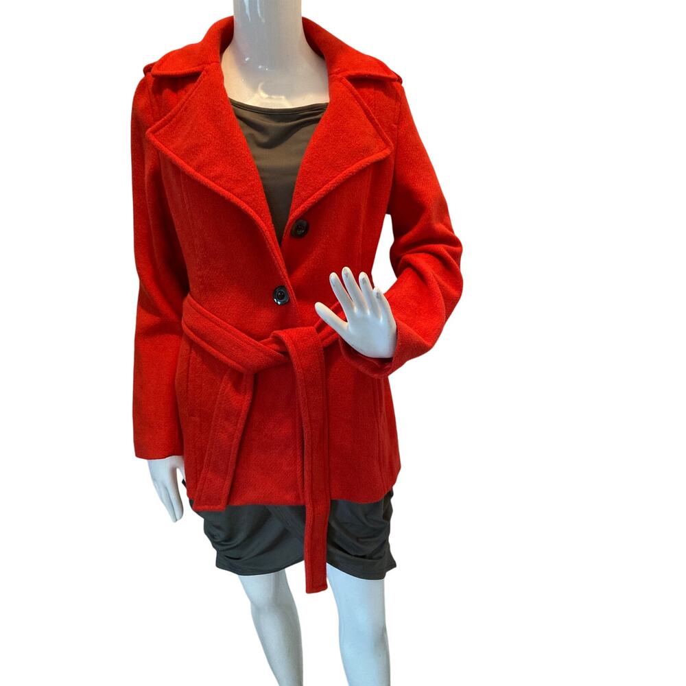 Old Navy Ladies Red Overcoat - Size Small